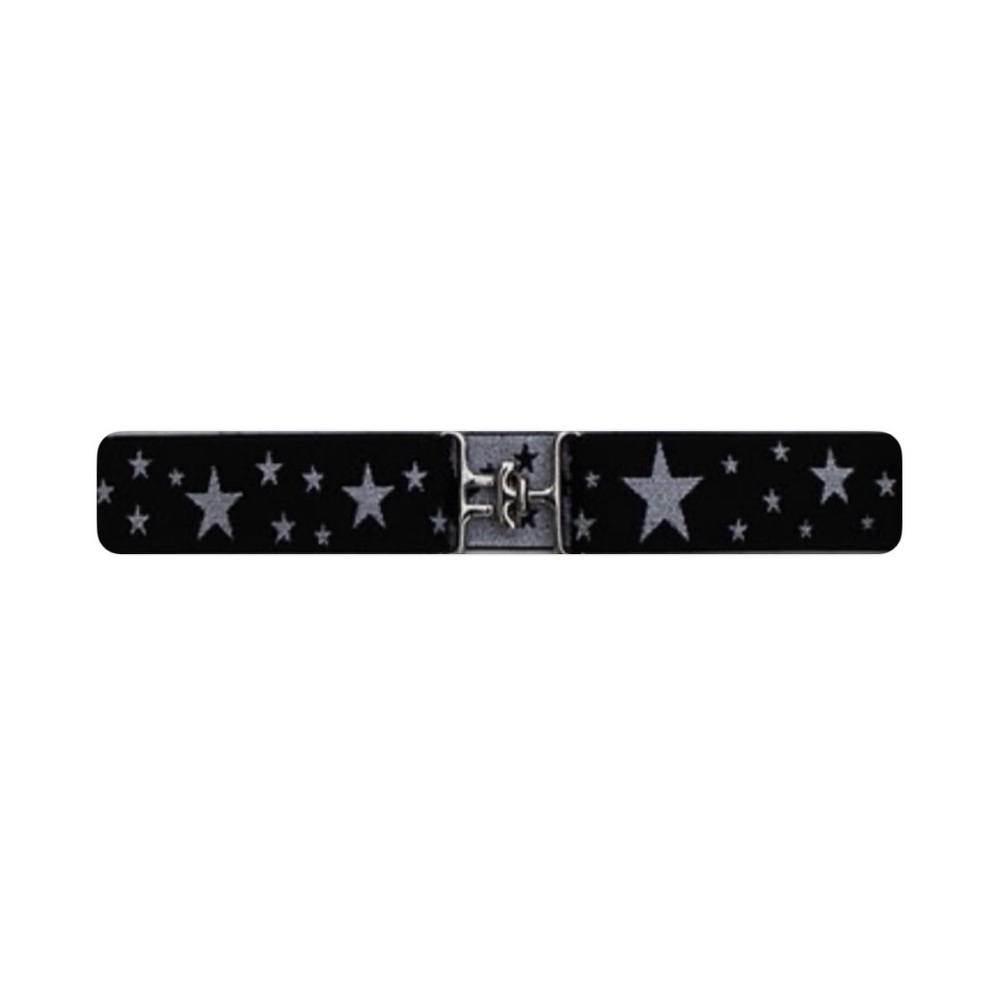 Black Star Patterned Belt